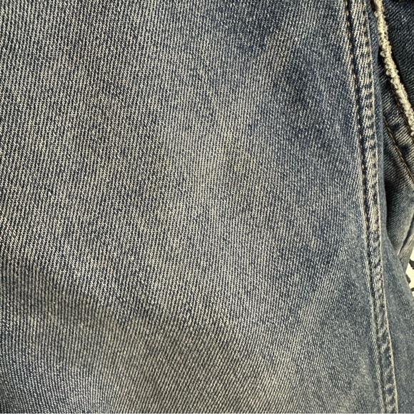 H&M Denim Jean Button Side Cotton Distressed Overalls - Picture 7 of 15